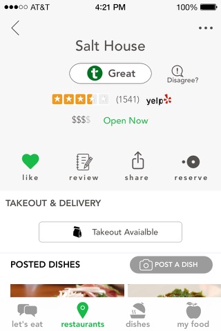 Tasteful – Healthy Restaurant Finder For Your Diet screenshot 3