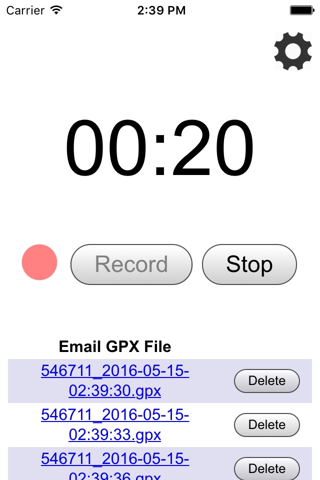 Orienteering GPS Logger screenshot 2