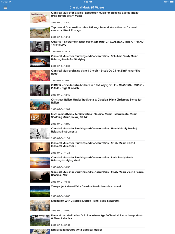 Classical Music Free - Mozart & Piano Music from Famous Composers iPad screenshot 3 - Music app