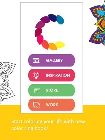 Screenshot #4 pour Color Ring-Free adult coloring book and best art therapy for canvas and flowers