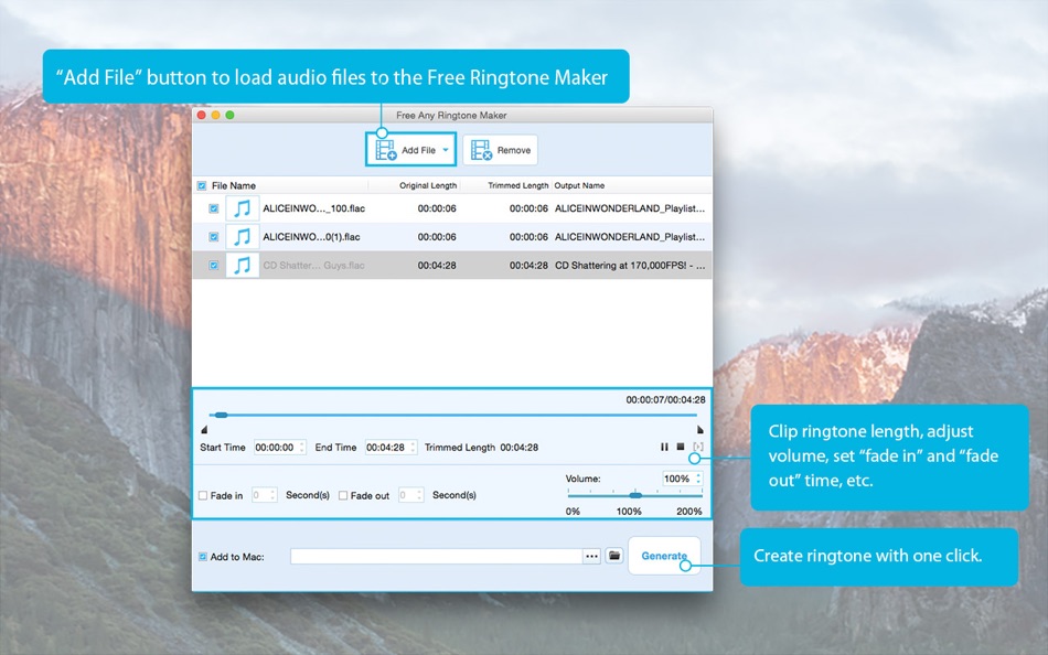 Free Any Ringtone Maker – Make from MP3/Music - 1.0.23 - (macOS)