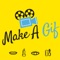 Make A Gif user to create a gif by building each frame content such as the background image, the background color and the text with its font and its color