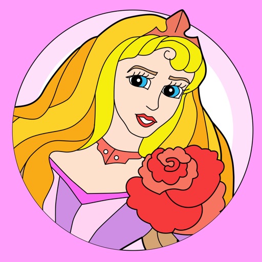 Super Simple Coloring Book Princess - Educational learning game for kids and toddlers iOS App