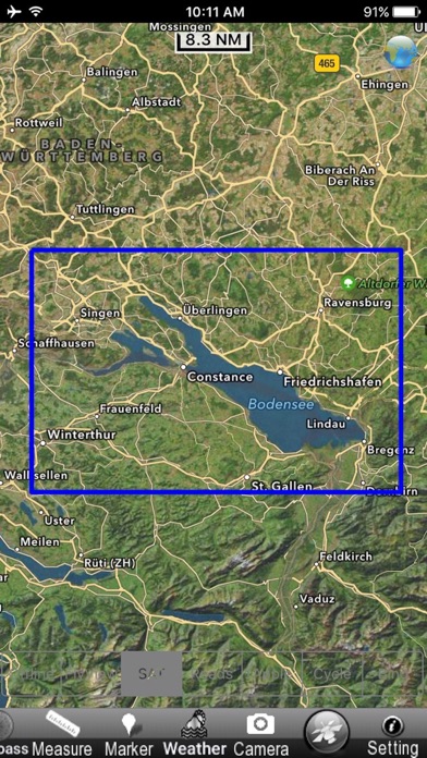 Lake : Constance GPS Map Navigator Screenshot