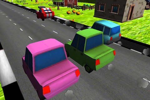Turbo Car Racing : Cartoon Drive Free Game screenshot 3