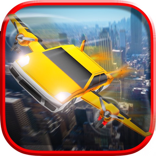 Flying Car Simulator 3D Free Game Icon