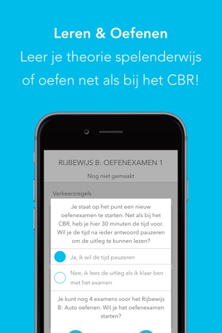 Rijbewijs Trainer – Oefen & Leer CBR Theorie-Examens voor Auto, Scooter en Motor screenshot 2