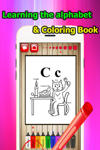 ABC Vocabulary Coloring Book Learning Grade 1-6 screenshot 3