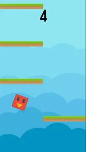 Color Red Geometry Bird Square Blok Jump Dash Spikes screenshot #2 for iPhone