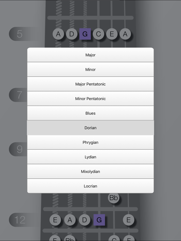 Screenshot #6 pour GuitarScales Free