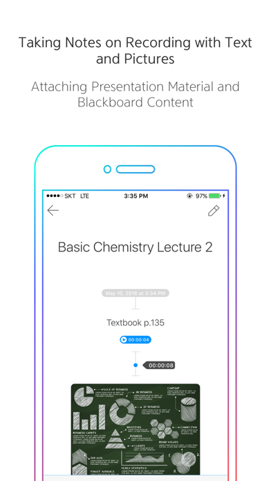 VONO for Lecture Recording and Lecture Notes iPhone screenshot 1 - Productivity app