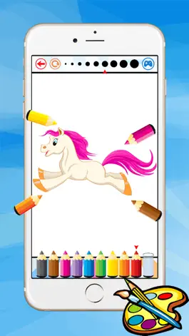 Game screenshot Книжка-раскраска для маленьких Пони - Лошадь рисования для малыша игры hack
