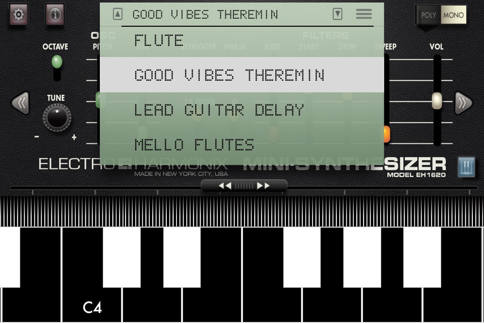 Mini Synthesizer for iPhone screenshot 3