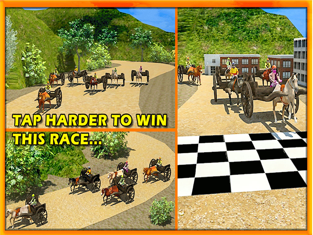 Horse Cart Derby Champions 2016- Free Wild Horses Racing Show in Marvel Equestrian Township Adventure