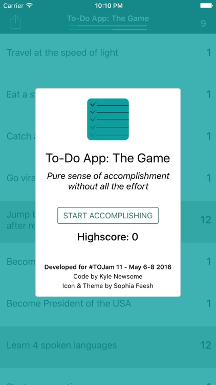 To-Do App: The Game