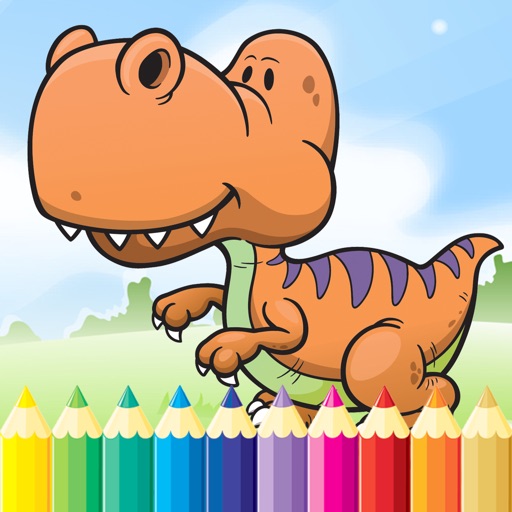 Dinosaur Dragon Coloring Book - All In 1 Dino Drawing, Animal Paint And Color Games HD For Good Kid icon