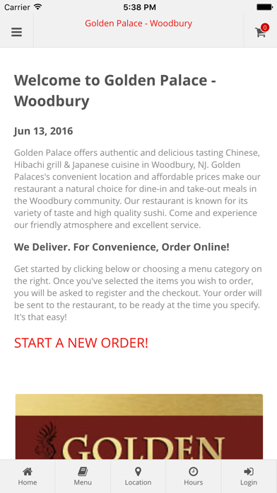 How to cancel & delete Golden Palace - Woodbury Online Ordering from iphone & ipad 1