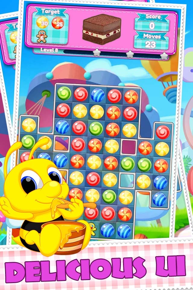 Sweet Yummy And Cookie Dessert Match 3 Puzzle screenshot 2