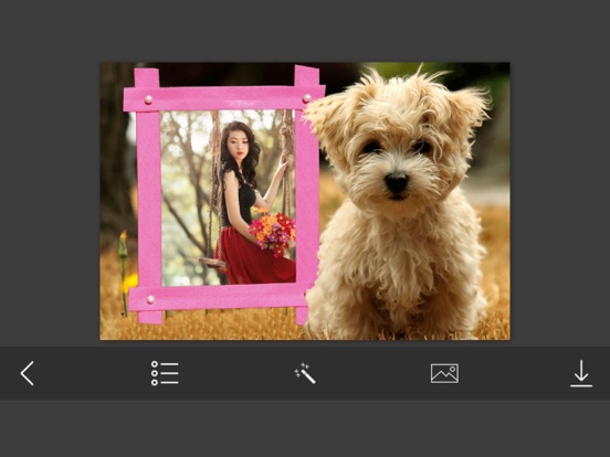 Animal Photo Frames - Creative Frames for your photo iPad screenshot 4 - Photo & Video app