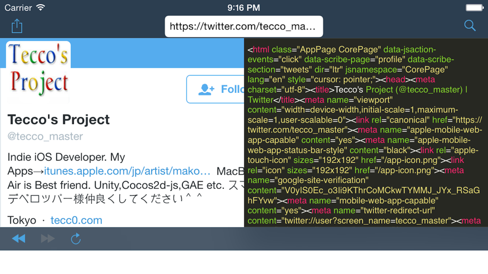#1. HTML Dual Viewer (iOS) By: Makoto Nishimoto