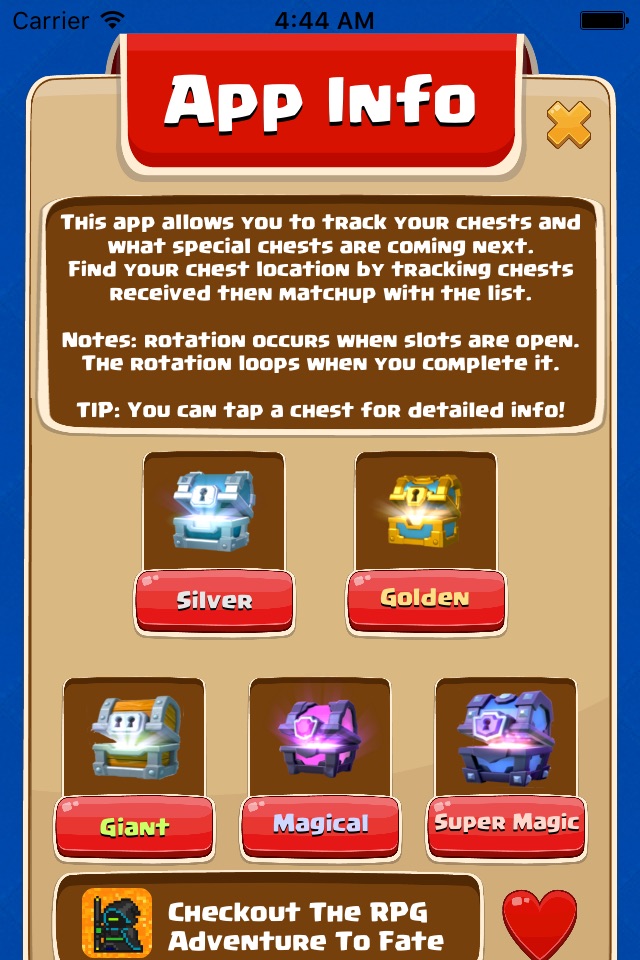 Chest Tracker for Clash Royale - Easy Rotation Calculator screenshot 2