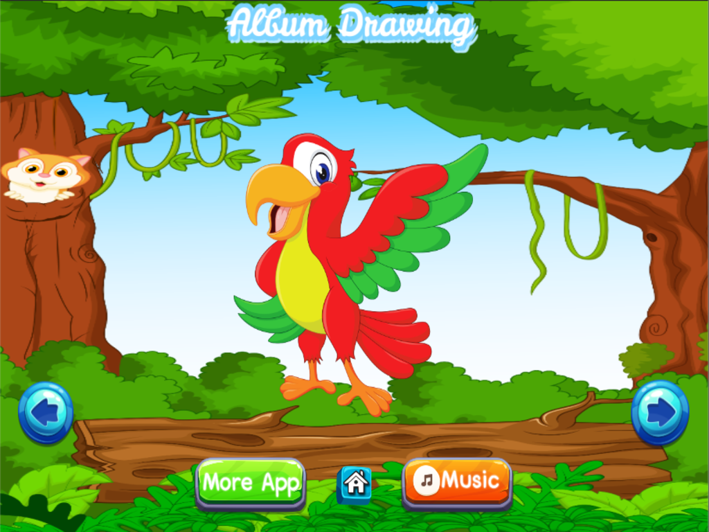 Animal Coloring Book Zoo for Kids and Preschool Toddler Games for Free screenshot 5