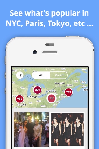 Curio for Instagram - find pics by location; discover places, people, events, news & tweets; explore the world & chat with locals screenshot 4