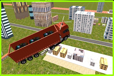 Flying Car Transporter Truck Simulator - Futuristic Transformer Truck Stunts screenshot 3