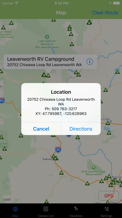 Washington – Camping & RV spots screenshot-3
