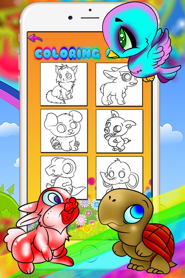 ABC ANIMALS COLORING BOOK - FREE DRAWING PAINTING FOR TODDLER AND KIDS screenshot 2