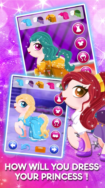 Princess Pony Dress Up & MakeOver Games - My Little Pets Equestrian Girls