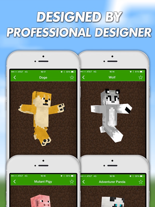 Animal Skins For Minecraft Pocket Edition by BlueGenesisApps