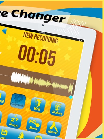 Prank Voice Changer with Cool Sound Effects Free iPad screenshot 2 - Entertainment app