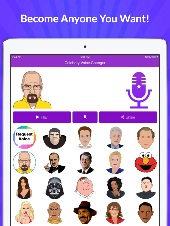 Screenshot #4 pour Celebrity Voice Changer - Funny Voice FX Cartoon Soundboard
