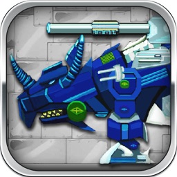 Triceratops : Robot Dinosaur,Trivia&Puzzle Game