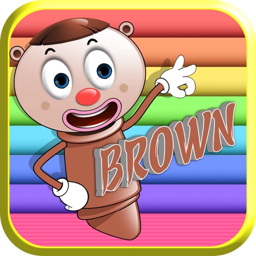 Funny Crayons - Brown icon