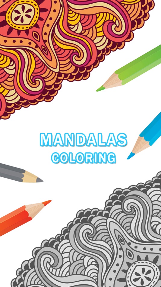 Coloring Book for Adults : Free Mandalas Adult Coloring Book & Anxiety Stress Relief Color Therapy Pages - 1.0 - (iOS)