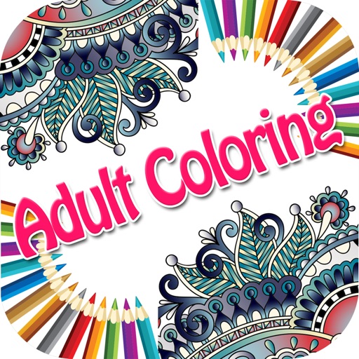 Color Ring-Free adult coloring book and best art therapy for canvas and flowers icon