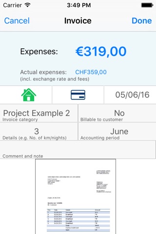 Expense Manager 2 Go screenshot 2