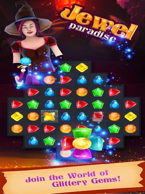 Screenshot #5 pour Jewel Paradise Mania. My Diamond Rush Story In Match 3 Classic Puzzle