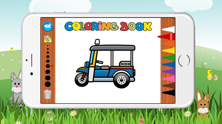 Free Car Coloring Book for Kids Game