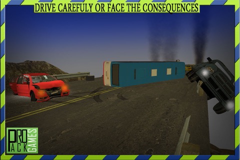 危険な山と旅客バスドライビングシミュレータのコックピットビュー - 危険な高速道路上のドッジトラフィックのおすすめ画像5