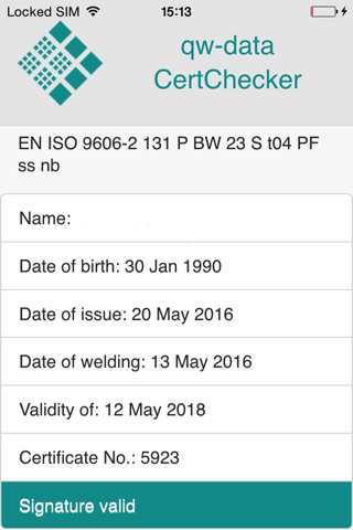 qw-data CertChecker screenshot 2