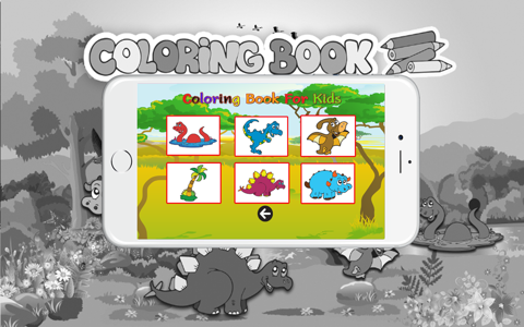 Coloring books (Dinosaur) : Coloring Pages & Learning Educational Games For Kids Free! screenshot 2