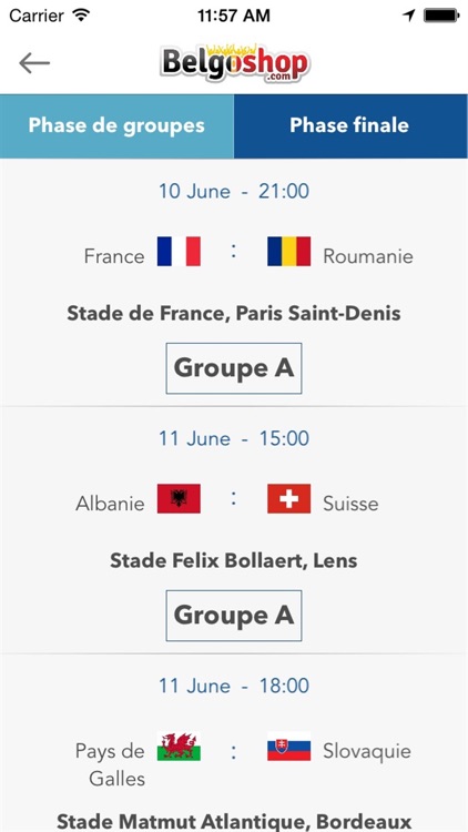 App Euro 2016 Belgoshop