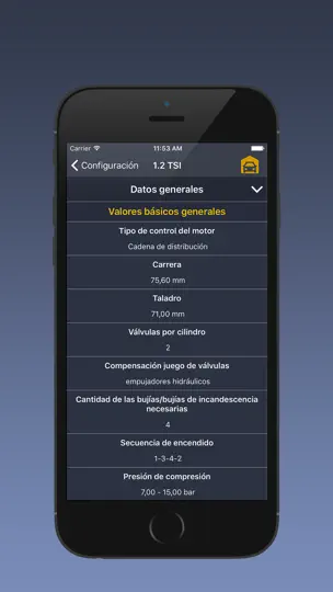 Captura de pantalla de TechApp Para Volkswagen en iPhone 4