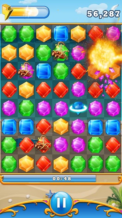 Gems Blast puzzle:Free fun match 3 games