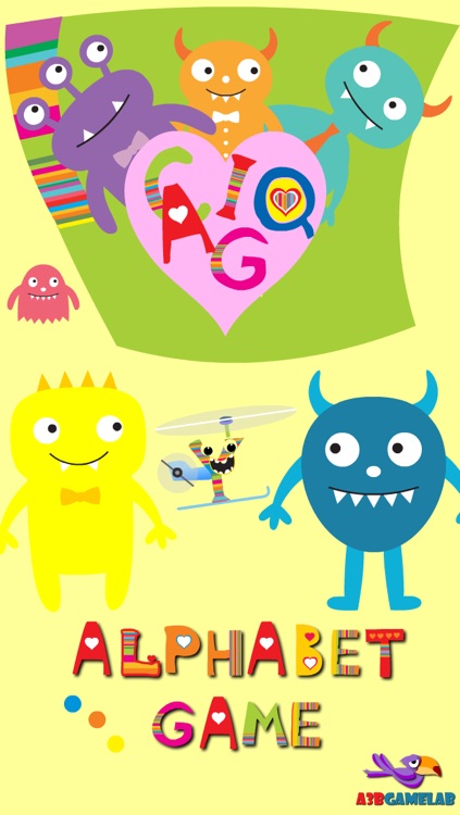 AZ Learn Alphabet for Toddlers. Drag and drop the funny and crazy animated letters!