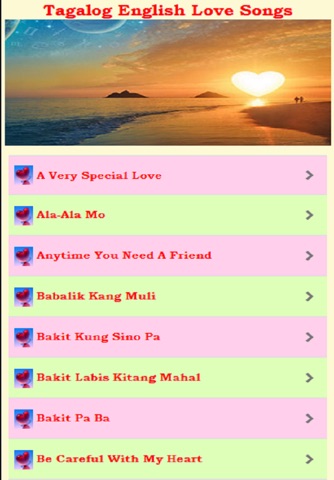 Tagalog English Love Songs screenshot 2