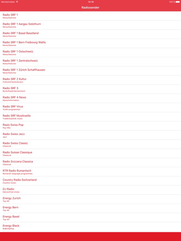 Screenshot #4 pour Radio Sender Schweiz FM Online Streaming Pro